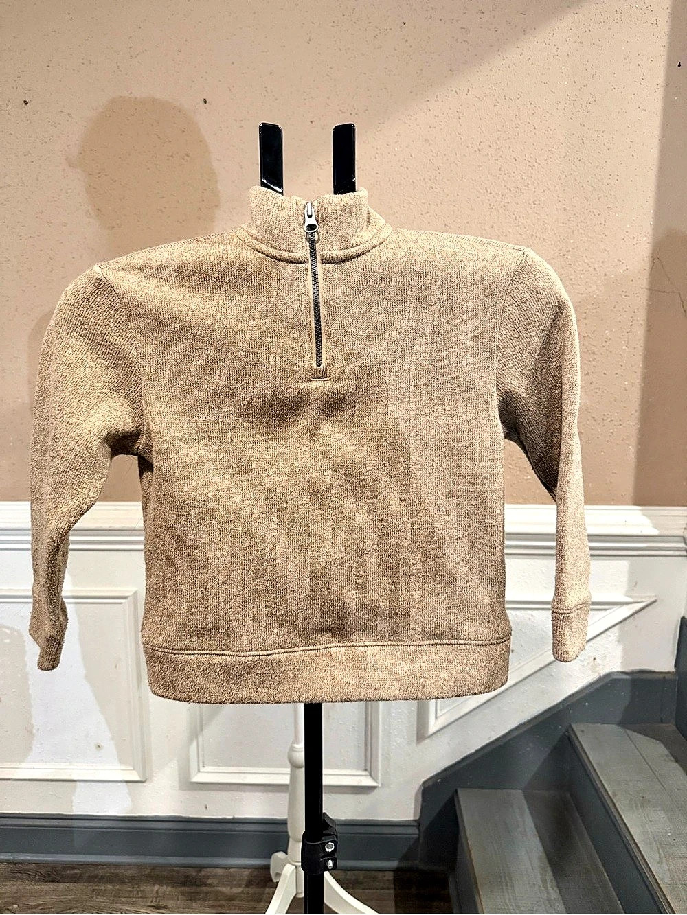 Old Navy Quarter-Zip Mock Neck Pullover Size S (6-7)